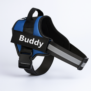 PupsCloset® Personalized Reflective NO PULL Dog Harness