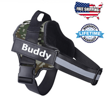 Load image into Gallery viewer, PupsCloset® Personalized Reflective NO PULL Dog Harness