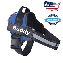 Load image into Gallery viewer, PupsCloset® Personalized Reflective NO PULL Dog Harness