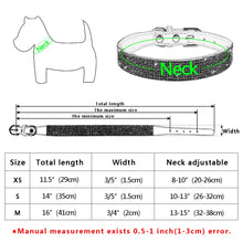 Load image into Gallery viewer, Pups! Bling Leather Collar - 5 colours available-Pups Closet