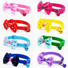 Load image into Gallery viewer, Pups! Bow Collar w/ Bell Charm - 8 colours available-Pups Closet