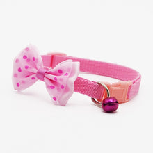 Load image into Gallery viewer, Pups! Bow Collar w/ Bell Charm - 8 colours available-Pups Closet