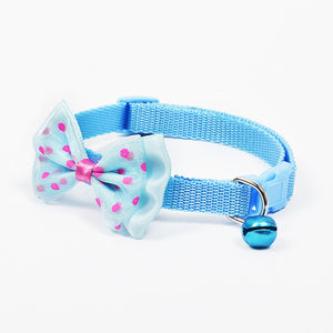 Pups! Bow Collar w/ Bell Charm - 8 colours available-Pups Closet