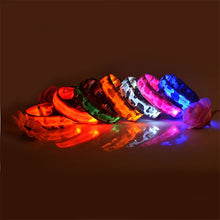 Load image into Gallery viewer, Pups! Camouflage LED Collar - 5 colours available-Pups Closet
