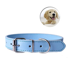 Load image into Gallery viewer, Pups! Leather Collar - 8 colours available-Pups Closet