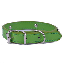 Load image into Gallery viewer, Pups! Leather Collar - 8 colours available-Pups Closet