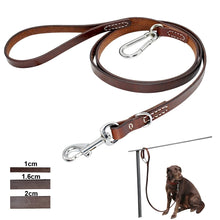 Load image into Gallery viewer, Pups! Leather Leash w/ Buckle