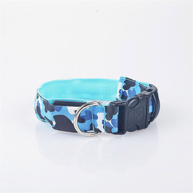 Pups! Camouflage LED Collar - 5 colours available-Pups Closet